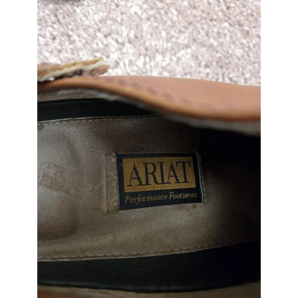 Ariat Mules Brown Leather Slingback Clogs Comfort Western Casual Shoes Womens 11